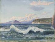 Amandus Adamson Bay of Naples oil on canvas
